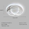 Clover LED Ceiling Lamp Nordic Living Room Modern Light Luxury Bedroom Light Warm Room Lamp
