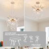 15c43a5a-610d-40aa-90d8-08f9a033eee5.jpg Modern Tree Branch Crystal Chandelier Luxury Gold Crystal Pendant Lighting 18in Contemporary 7-Light Chandeliers For Dining Room Kitchen Bedroom Living Room Bulb Is Not Including