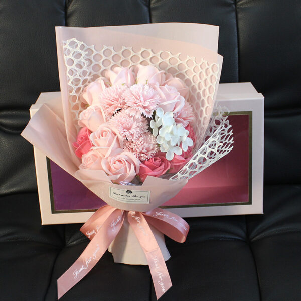 1875795445260.jpg Valentine's Day Gift 19 Rose Soap Bouquet Gift Box