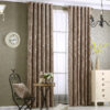 Solid Color Simple Modern Light Luxury Living Room Chenille Blackout Curtains