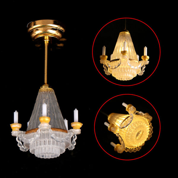 22bdbf54-d189-48d0-8219-c7642b948e8d.jpg Fashion Mini Furniture Bright Chandelier Toy