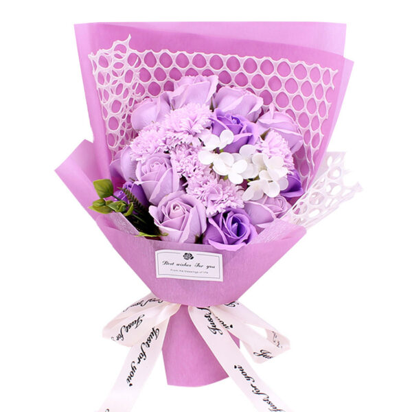 360140355498.jpg Valentine's Day Gift 19 Rose Soap Bouquet Gift Box