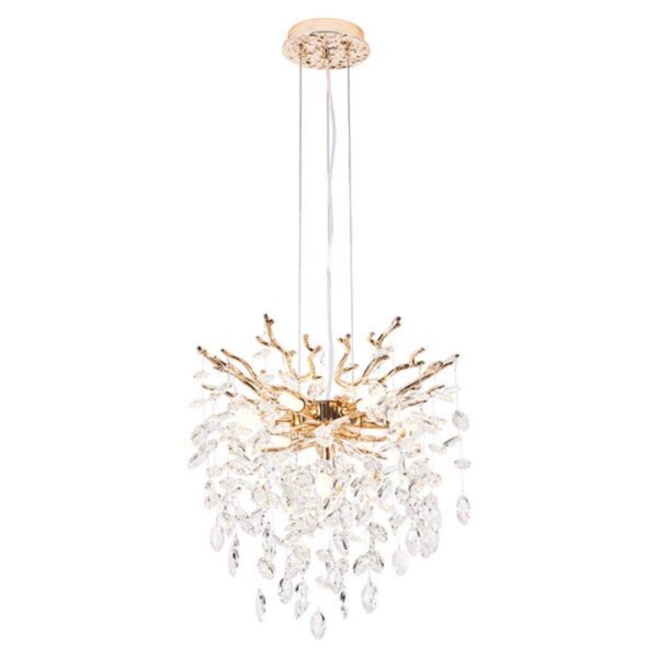 49d3aa35-37f9-43d9-a780-b279608f6876.jpg Modern Tree Branch Crystal Chandelier Luxury Gold Crystal Pendant Lighting 18in Contemporary 7-Light Chandeliers For Dining Room Kitchen Bedroom Living Room Bulb Is Not Including
