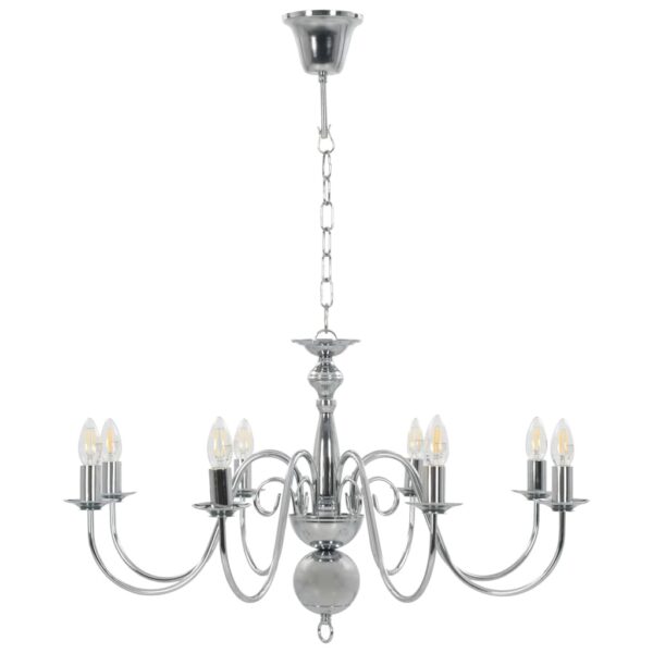 77f9c2c2-2266-4163-af4a-31a762bfa7c2.jpg Silver Chandelier for 8 x E14 Bulbs