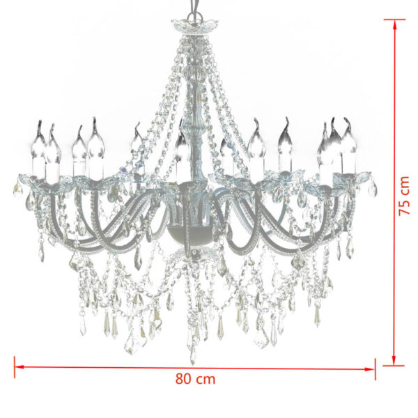 chandelier with 1600 crystals